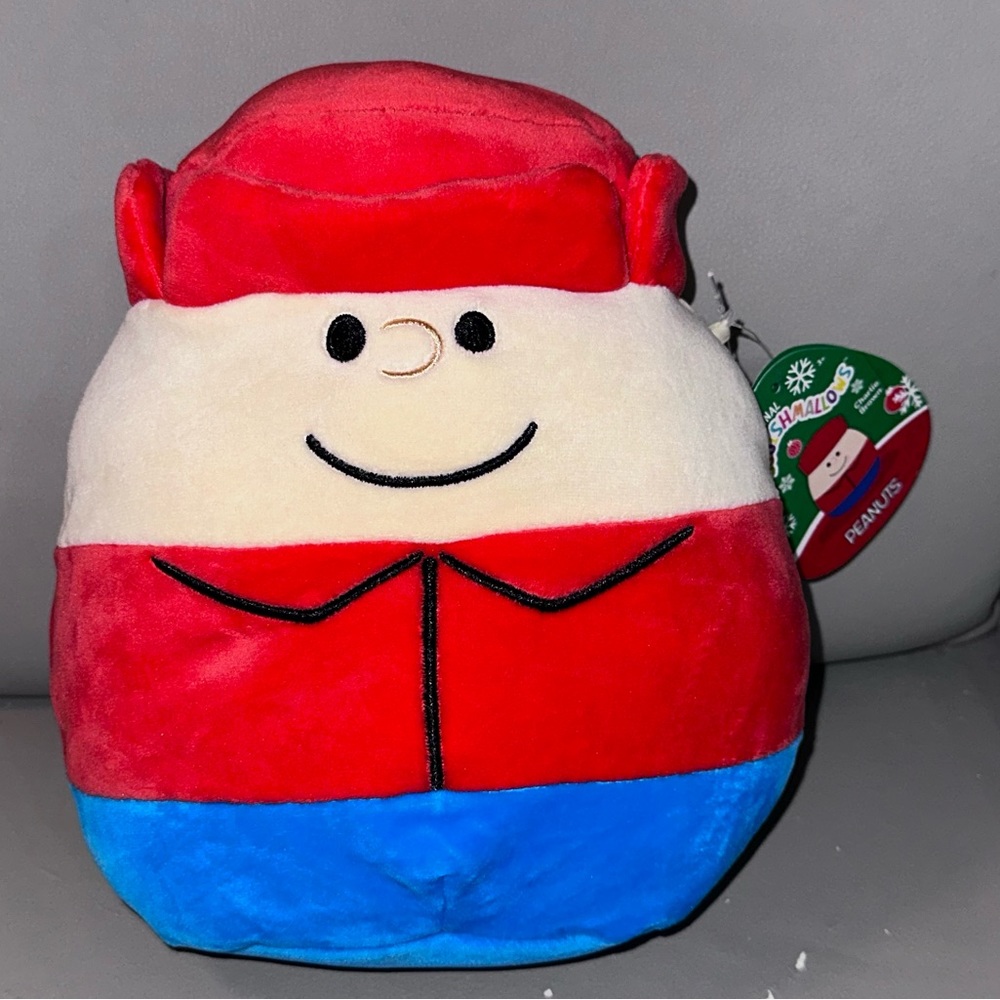 8” Squishmallows Peanuts Charlie Brown Christmas Stuffed Plush